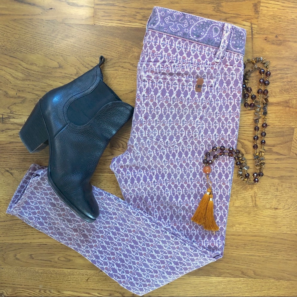 Joe’s Jeans Plum Print Skinny Jeans